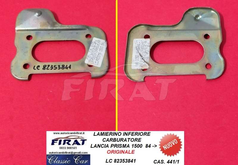 LAMIERINO CARBURATORE LANCIA PRISMA 1500 INF. (82353841)
